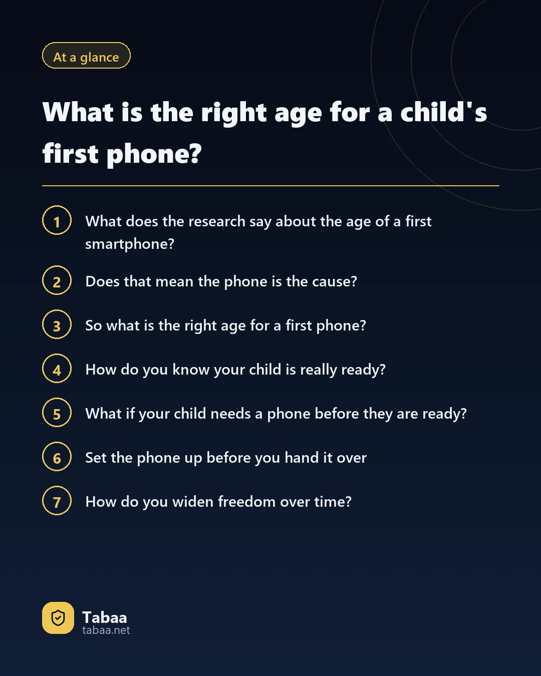 The article at a glance: What is the right age for a child's first phone?