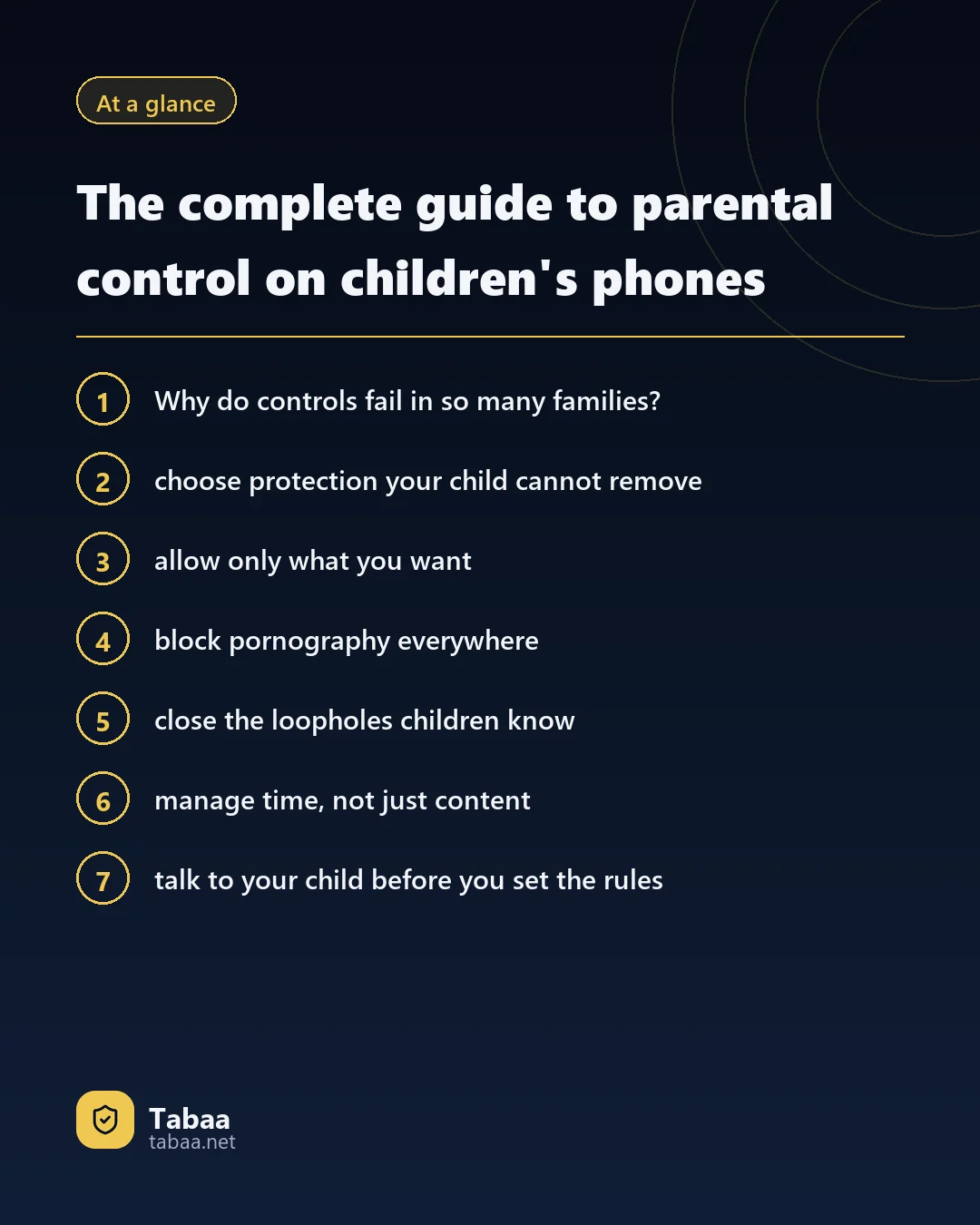 The article at a glance: The complete guide to parental control on children's phones