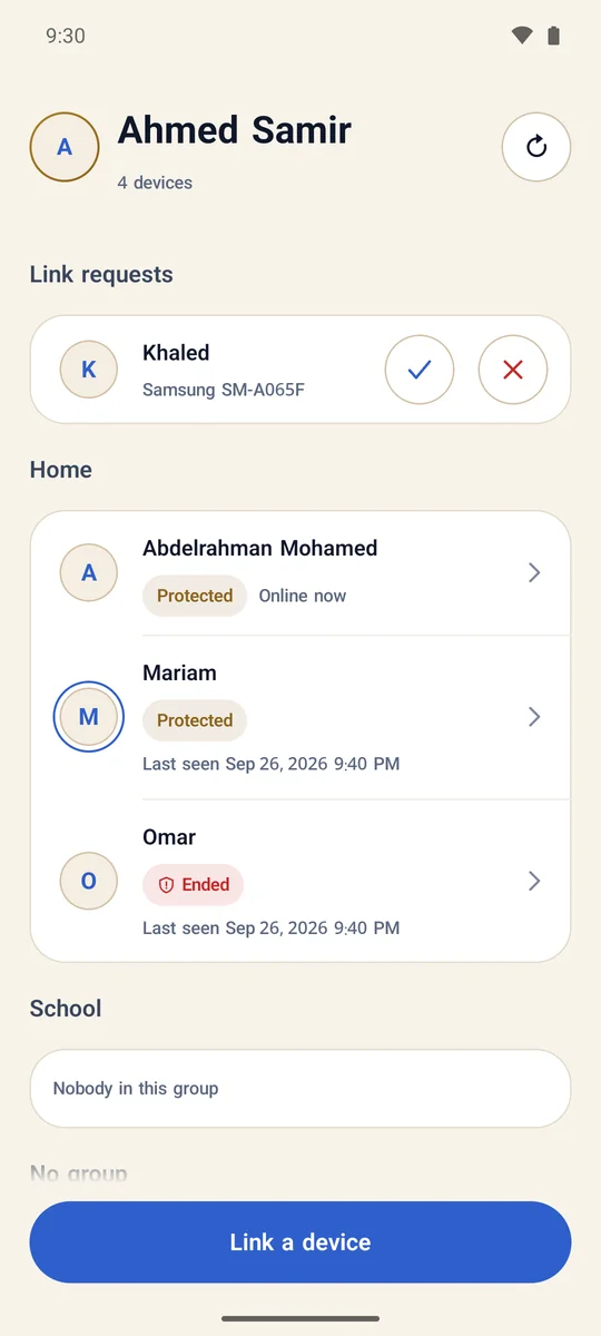 Supervisor app: Devices