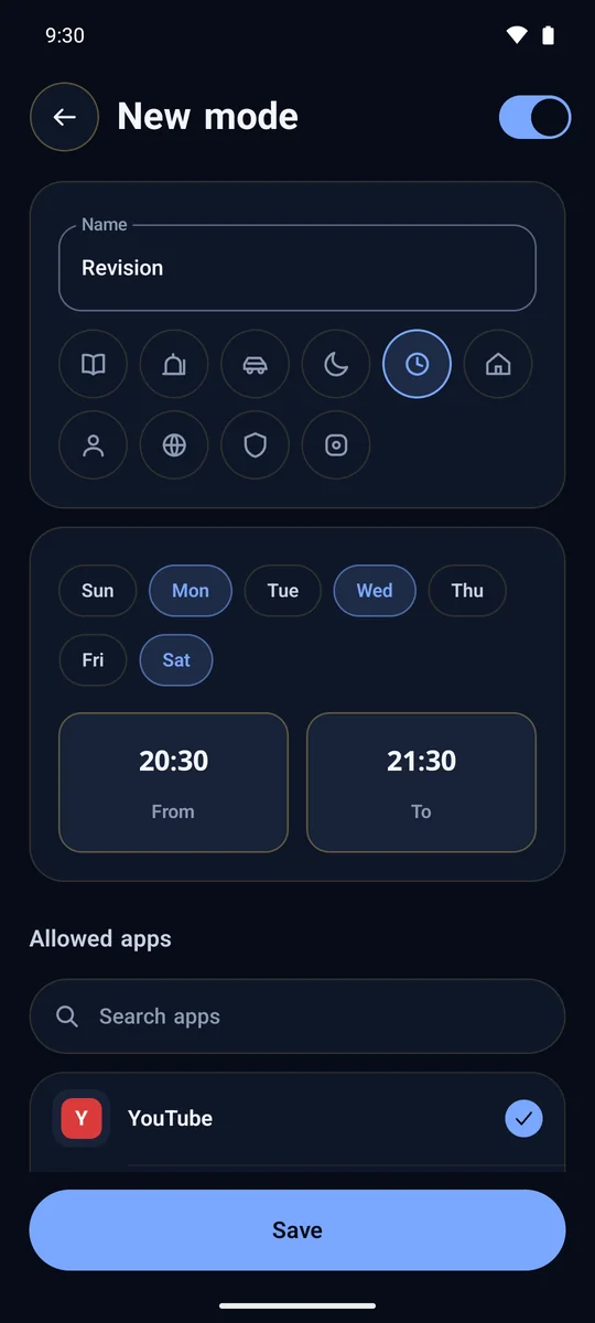 Supervisor app: New mode